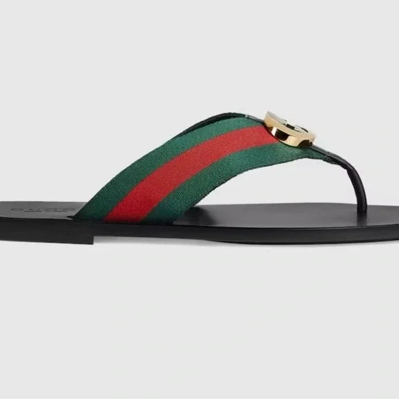 Brand New Men’s Gucci Thongs Slide Sandals. Leather Insoles and Bottoms Size 14 - Picture 7 of 11